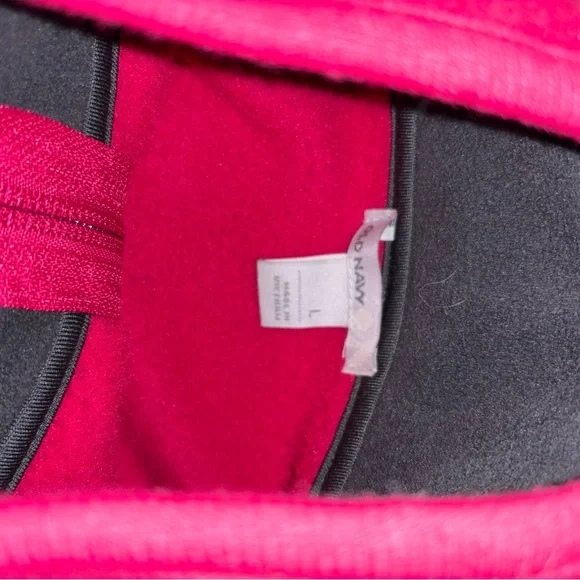 Old Navy Hot Pink Fleece Vest L - Picture 3 of 7